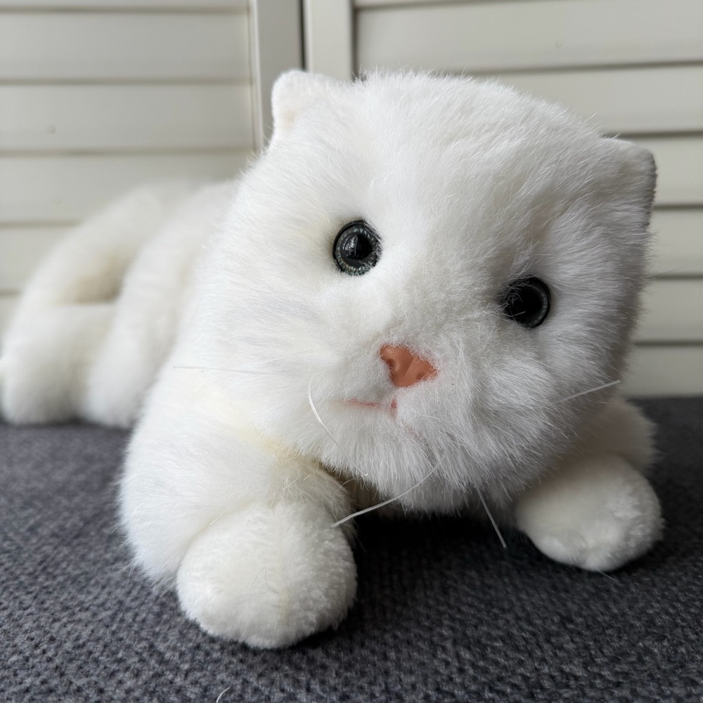 24k Polar Puff Special Effects 1992 Large 18” White Kitty Cat ‘Elisa’ Plush